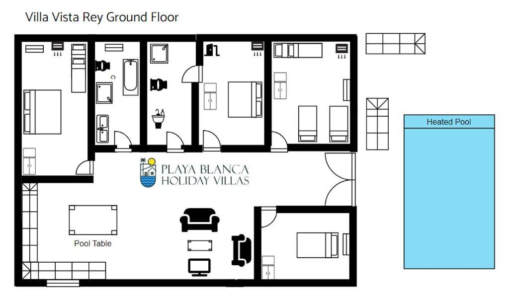 Villa Vista Rey - 6 Bedroom - Heated Pool - Amazing Views - Pool Table - Vista Lobos - Playa Blanca Экстерьер фото